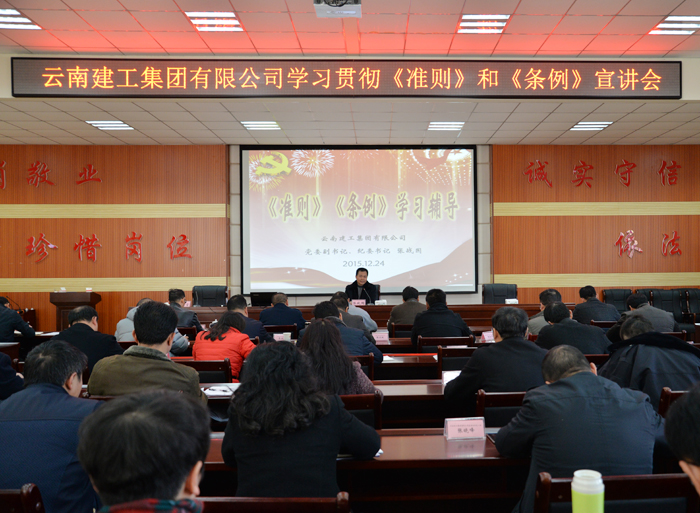 集团公司开展《准则》《条例》学习宣讲