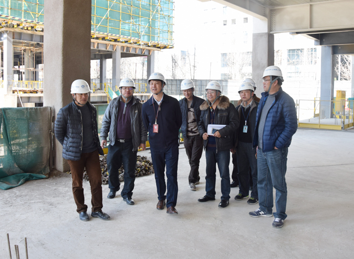 刘勇到建工新城商务楼项目调研