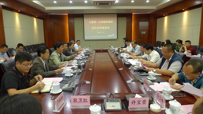 集团与水富县政府就深化合作开展座谈
