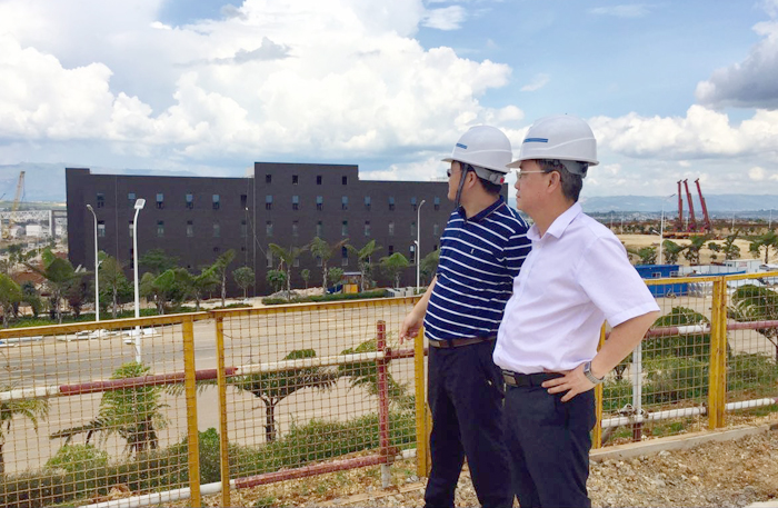 张骏调研安装三公司红河保税区项目工地