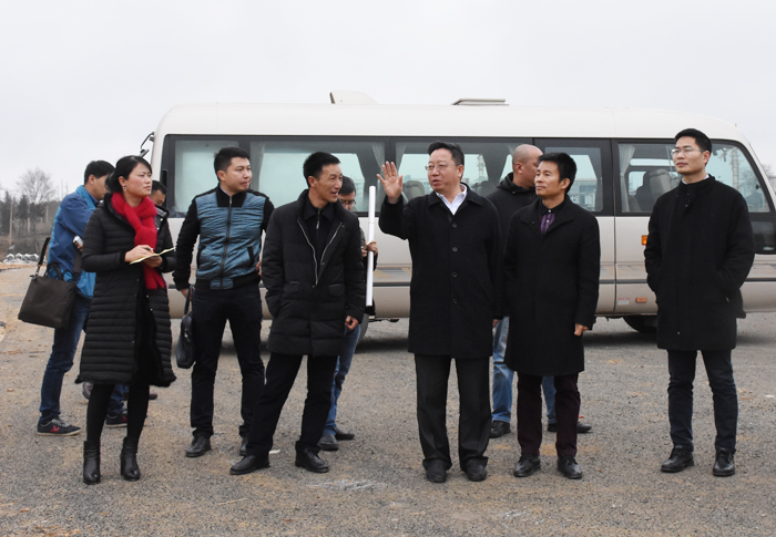 刘扶群率省外事业部、胜天国际地产公司对贵州省大方县进行项目考察