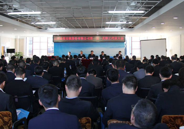 陈文双出席安装股份公司一届一次职代会