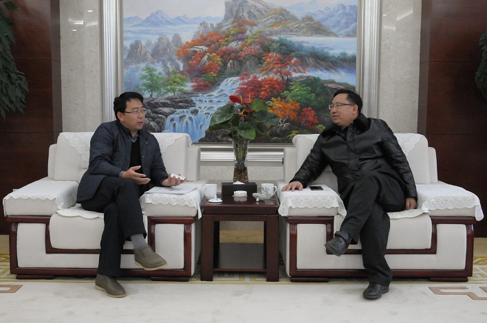 刘国强接待中铝国际客人