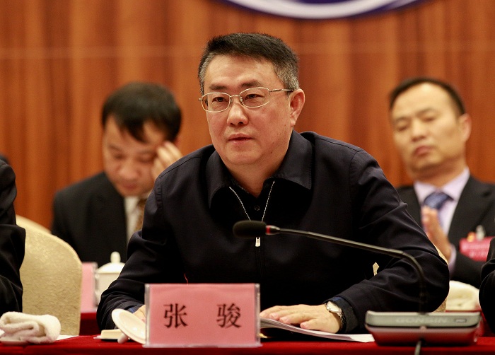 张骏出席有色十四冶一届三次职代会