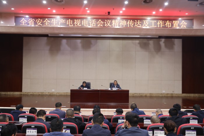 集团召开全省安全生产电视电话会议精神传达及工作布置会