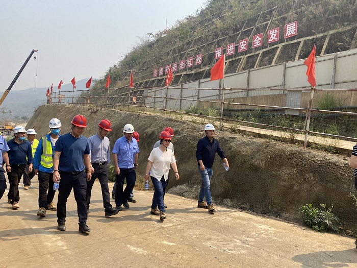 ​李志琤调研景洪市神秘谷澜沧江大桥项目