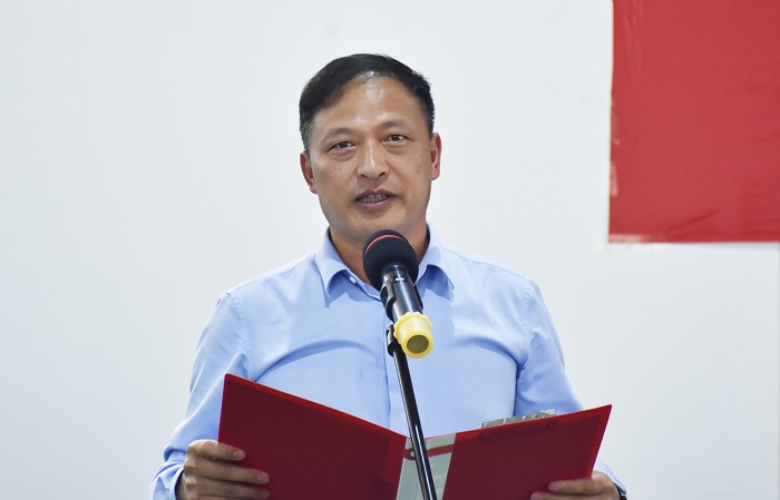 王永强出席五公司第二届职工篮球赛闭幕式