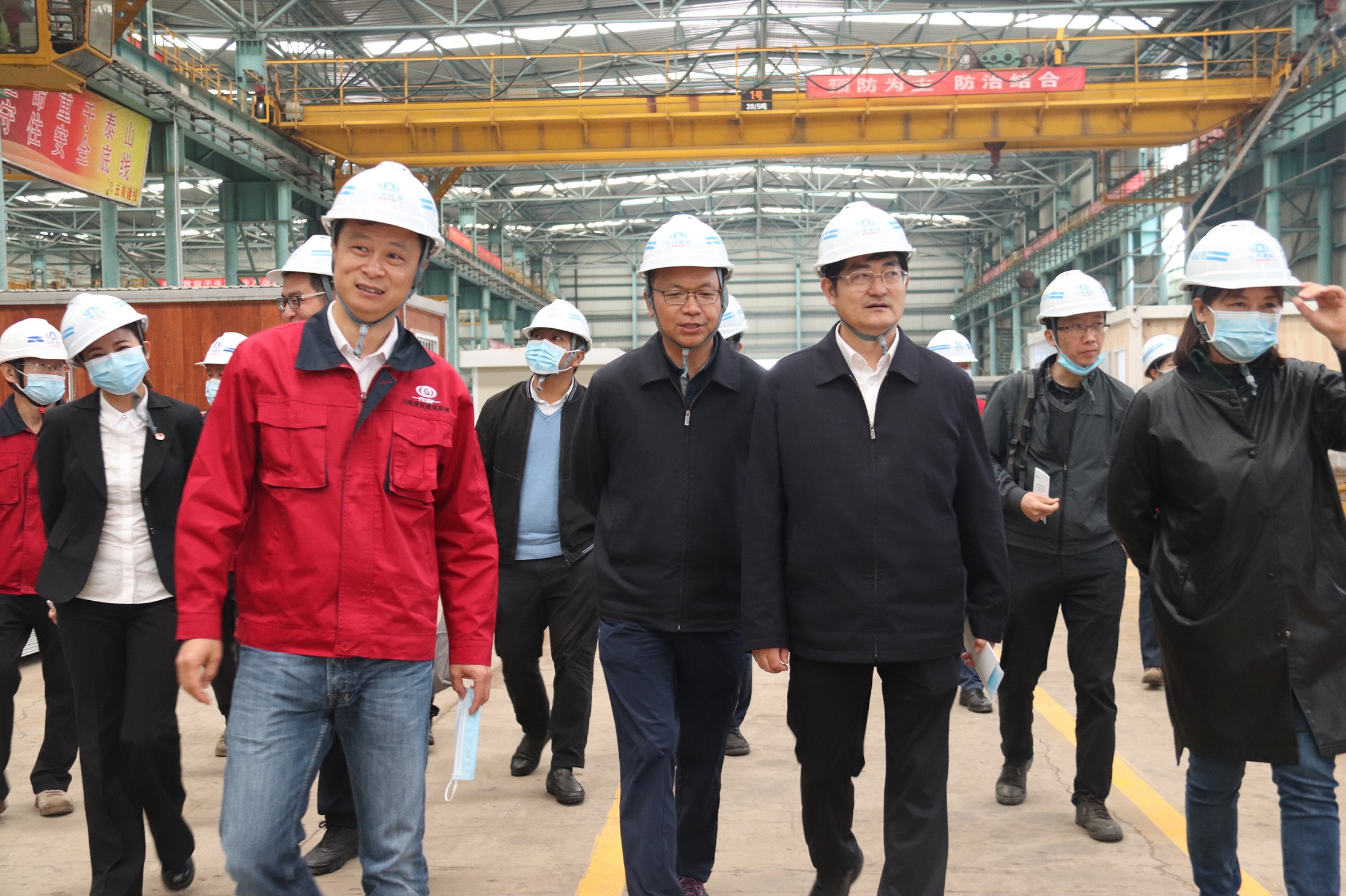 省住建厅调研集团建机公司抗震救灾应急活动板房生产储备工作