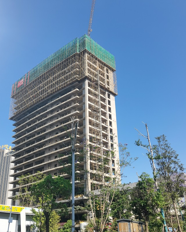 兴冶广场建设项目（二标段）主体工程完工