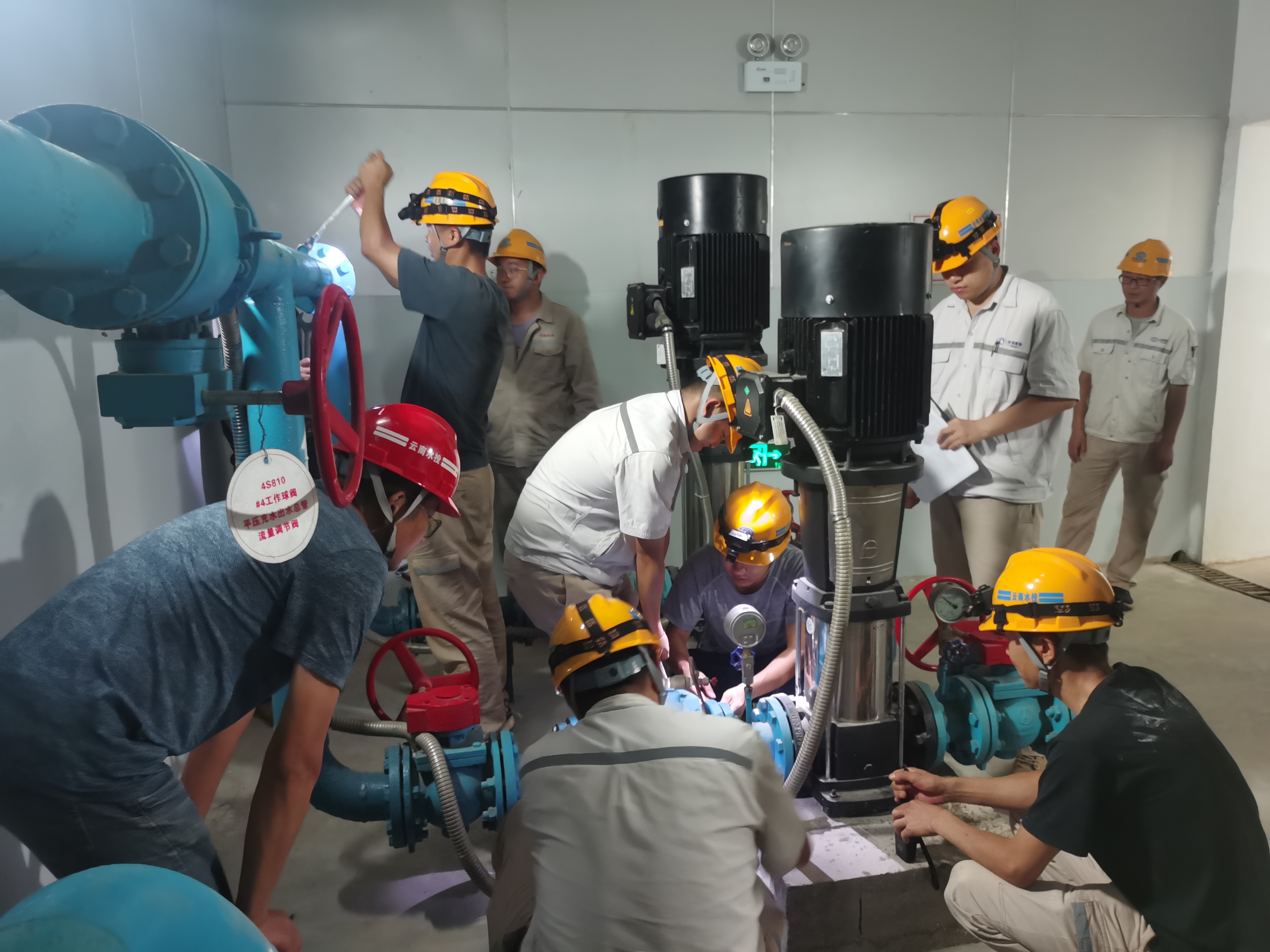 水投牛栏江公司圆满完成干河泵站年度检修任务