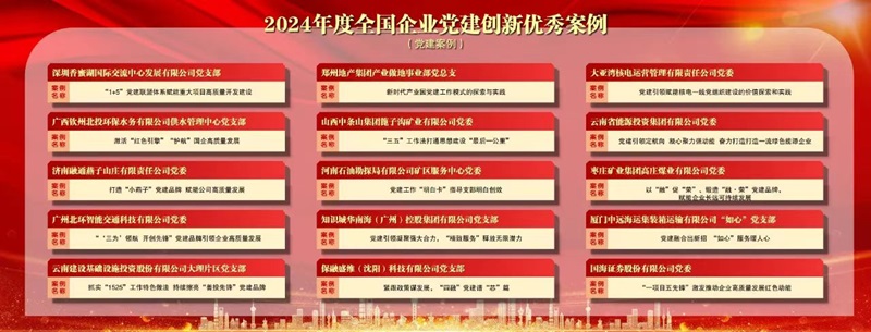 基投公司大理片区党支部党建工作案例入选“2024年度全国企业党建创新优秀案例”