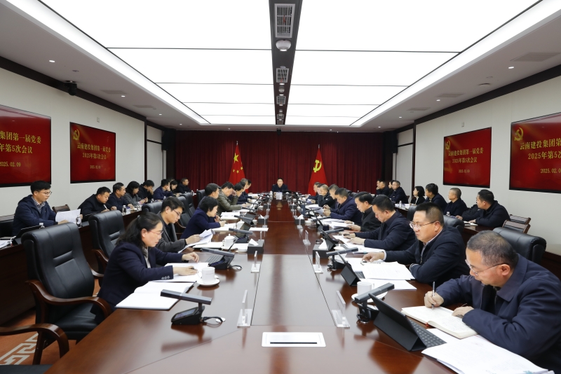 集团党委2025年第5次会议召开 学习贯彻习近平总书记发表的重要文章 传达学习省委省政府一季度重大产业项目调度推进会议精神